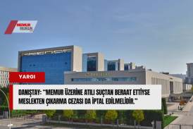 Memur Hakkında Rüşvet Suçu Sabit Olmayınca Meslekten Çıkarma Disiplin Cezası İptal Edildi